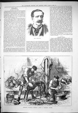 Old 1880 Portrait Mr Weist Hill Ashdown Hare Coursing Meeting Greyhou Victorian picture
