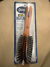 Vtg NEW Goody 100% Boar Bristles Hair Brush Wood Handle Oval Styling Brush 1999 picture