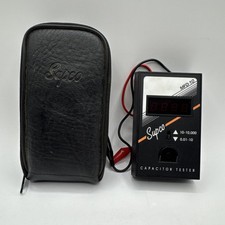 Supco MFD-10 Capacitance Meter Capacitor Tester 0.01-10000 MFD & Case picture