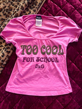 D&G Pink Graphic Logo Tee 