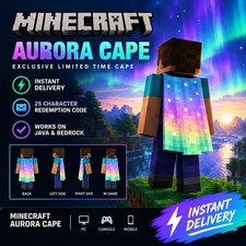 Minecraft Aurora Cape (Java & Bedrock Edition) GLOBAL CODE 🔥INSTANT DELIVERY 🔥 picture