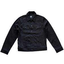 LEE Men's Black Wash Regular Fit Extreme Motion Rider Trucker Denim Jean Jacket picture