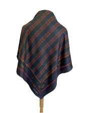 AS16# Vintage Prochownick Italy Silk Scarf Plaid Tartan Equestrian Belt Stirrup picture