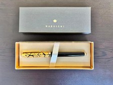 Title: HAKUICHI Crack Ballpoint Pen Black Gold Leaf Kanazawa Traditional Craft picture