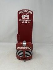 Smithworks vodka bottle holder VHTF RARE red white 14” tall NEW barware mancave picture