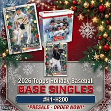 2026 Topps Holiday Baseball BASE SINGLES #H1-H200 Pick Your Cards *PRESALE picture