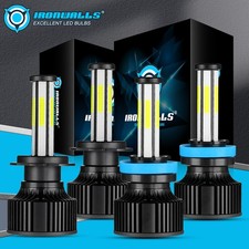 4/6/8-sides H11 H7 LED Headlight Bulb Kit High Low Beam Super Bright 6500K White picture