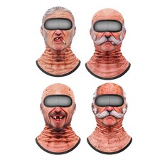 Funny Face Coverings Mask For Men Novelty Old Man Print Ski Balaclava Face Mask picture