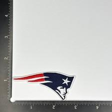 New England Patriots Black Iron/Sew On Embroidered Patch picture
