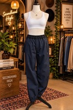Lululemon Warpcity Jogger Unisex Navy Blue Athletic Pants Zip Pockets picture