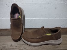 Skechers Slip-ins Relaxed Fit Hands Free Memory Foam Brown Slip-On Men’s Shoes picture