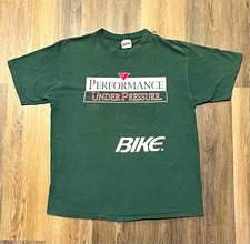 1990s BIKE Men's Green Graphic Print Crew Neck Short Sleeve T-Shirt XL Regular picture