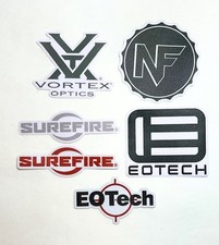 Vortex NigthForce EOTech Surefire Firearms Optics Decal Sticker gun safe truck picture