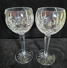 Waterford Kildare Hock Wine Glasses Set of 2 Signed Crystal 7.5