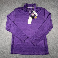 NWT Tommy Bahama Minnesota Vikings 1/4 Zip Pullover Small Purple IslandZone S picture