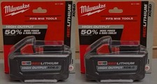 2 Pack New 18V 48-11-1865 6.0 AH Batteries M18 High output Battery USA picture