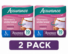 Women's Incontinence and Postpartum Underwear, L, Maximum Absorbency, 19 Ct, 2pk picture