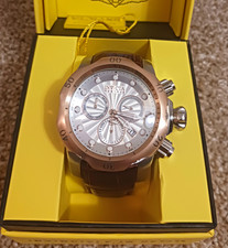 Invicta Reserve Venom Chronograph 1000m WR 56mm Leather Band Watch - NEW picture