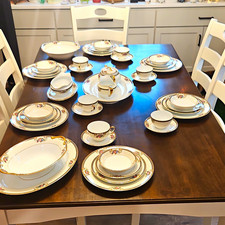 Antique Noritake M Wreath Grasmere 76567 Japan China Set 37pc Service 6 1920s picture