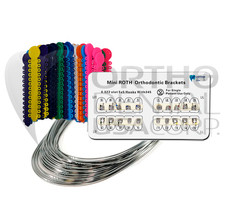 KIT Include Brackets Elastomeric Ligature Ties and bag of Wires Orthodentalusa picture