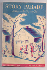 1944 Story Parade Magazine ft. THE HUNDRED DRESSES Eleanor Estes Slobodkin picture