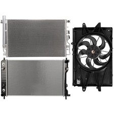 1 x Cooling Fan+1 x Radiator+1 x Condenser For 2010-2015 Chevrolet Equinox 2.4L picture