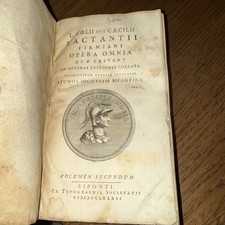1786 Lucius Caecilius L. Cœlii Sive Cæcilli Lactantii Firmiani Opera Omnia Quæ picture
