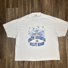 Vintage Starve Mosquitos Give Donate Blood Y2K T-Shirt XL Cropped Cartoon Art picture