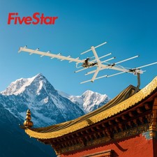200 Mile Yagi Outdoor HDTV Antenna UHF VHF Long Range Roof Attic Mount Digital picture
