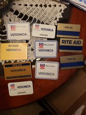 Rite Aid Retail Name Tags Veronica Associate Names Tags LOT picture