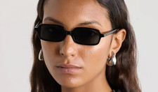 MIU MIU MU 11ZS 16K5S0 Black Grey Women's 51 mm Sunglasses Authentic picture