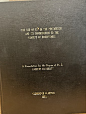 Andrews University 1992 Doctoral Dissertation /Forgiveness/ Pentateuch/Olafssaon picture