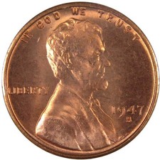 1947 S Lincoln Wheat Cent Uncirculated Mint State Penny 1c Coin picture