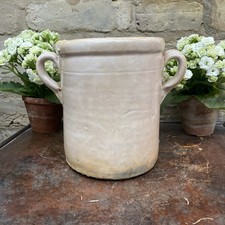 Medium Antique 19th Century Italian Anchovy Pot / Confit, Sardine Jar picture
