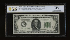 DBR 1928-A $100 DGS FRN Chicago Fr. 2151-Gdgs PCGS-B 45 Serial G01126374A picture