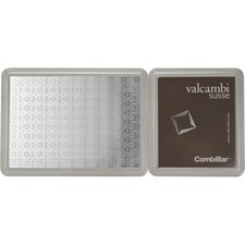 100 gram Silver Bar - Valcambi 100x1 Gram Silver CombiBar with Assay Card picture