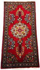 Vintage Hand-Knotted Tribal Rug 2x4 Traditional Oriental Wool Turkmen Carpet picture