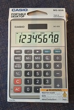 Casio MS-80B Desktop Solar Calculator w/ Tax Currency Office School Use picture