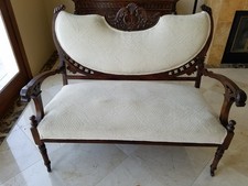 Exquisite 19th-Century American Victorian Settee, All Original picture