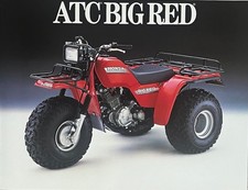 1986 Honda ATC Big Red 250 4-page literature brochure Original picture
