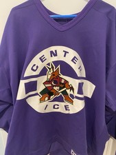 NHL CCM Center Ice Arizona Coyotes Phoenix Practice Jersey Sz 56 W/ Fight Strap picture