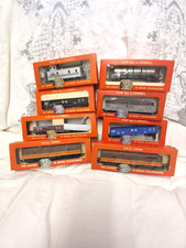 LIONEL HO SCALE Illinois Central F3 A&B NON-POWERED DIESEL &6 FREIGHT CARS BOXED picture