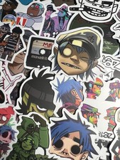 25 Piece Mix Lot 2” Gorillaz Stickers, Music, Band, Water Bottle Decal  picture