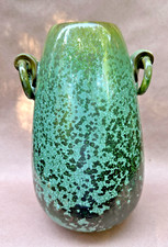 Large Fulper Frog Skin Crystaline Art Pottery Vase picture