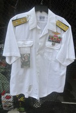 US Navy Admiral Doctors Uniform, Dress White Shirt - White House Service picture