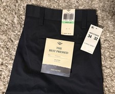 NEW DOCKERS Pants 34x32 Navy Blue NWT picture