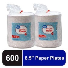 Great Value Everyday Disposable Paper Plates, 600 Count FREESHIPS picture