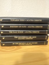 Agatha Christie Mystery Collection Lot of 5 Bantam Black Leatherette Hardcover picture