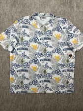 West Virgina Mountaineers Reyn Spooner Shirt Mens 3XL Polo Stretch Floral AOP picture