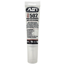 ASI 502 White Food Grade 100% RTV Silicone Sealant - 2.8 Oz Squeeze Tube picture
